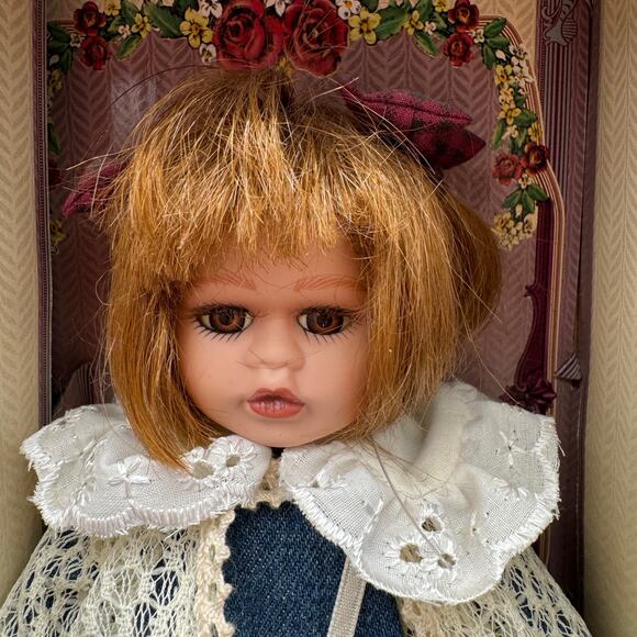 Vintage Porcelain Doll Hand Painted Porcelain Petites - Picture 2 of 11